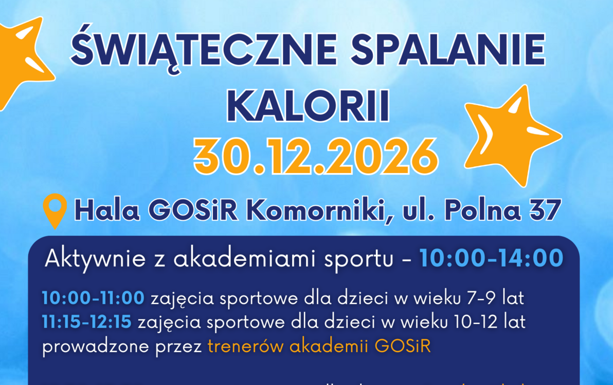 Zdjęcie do Świąteczne Spalanie Kalorii